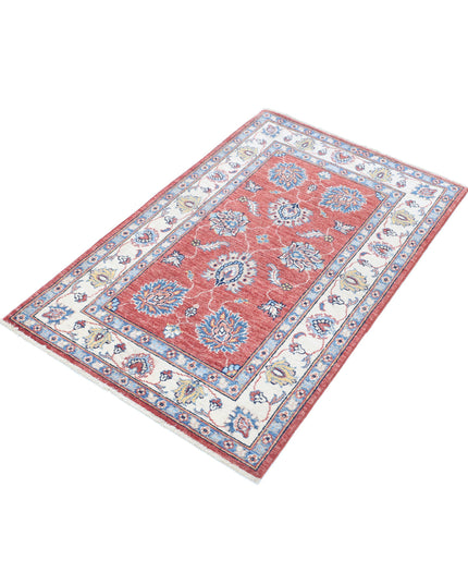 Ziegler 2' 6" X 4' 0" Hand Knotted Wool Rug 2' 6" X 4' 0" (76 X 122) / Red / Wool