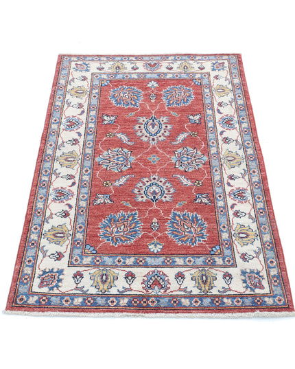 Ziegler 2' 6" X 4' 0" Hand Knotted Wool Rug 2' 6" X 4' 0" (76 X 122) / Red / Wool