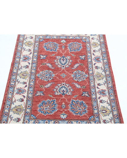 Ziegler 2' 6" X 4' 0" Hand Knotted Wool Rug 2' 6" X 4' 0" (76 X 122) / Red / Wool