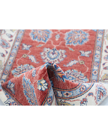 Ziegler 2' 6" X 4' 0" Hand Knotted Wool Rug 2' 6" X 4' 0" (76 X 122) / Red / Wool