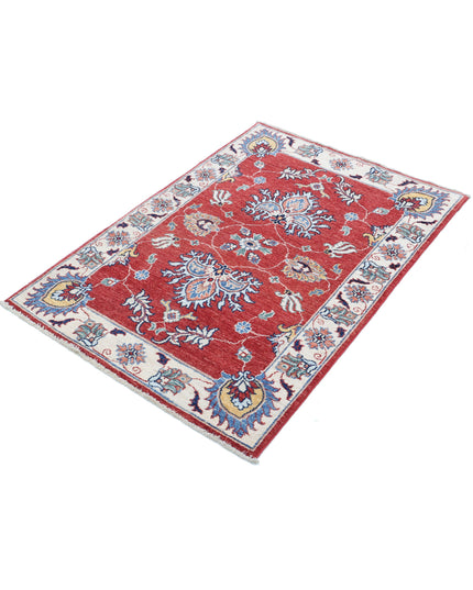 Ziegler 2' 9" X 3' 10" Hand Knotted Wool Rug 2' 9" X 3' 10" (84 X 117) / Red / Wool