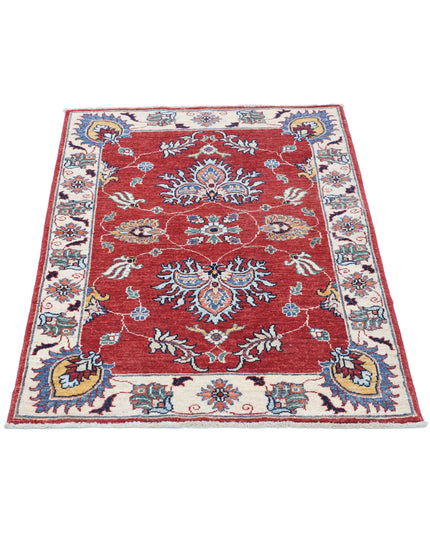 Ziegler 2' 9" X 3' 10" Hand Knotted Wool Rug 2' 9" X 3' 10" (84 X 117) / Red / Wool