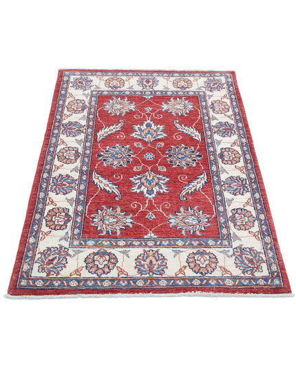 Ziegler 2' 9" X 4' 2" Hand Knotted Wool Rug 2' 9" X 4' 2" (84 X 127) / Red / Wool