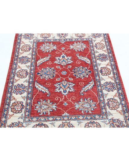 Ziegler 2' 9" X 4' 2" Hand Knotted Wool Rug 2' 9" X 4' 2" (84 X 127) / Red / Wool