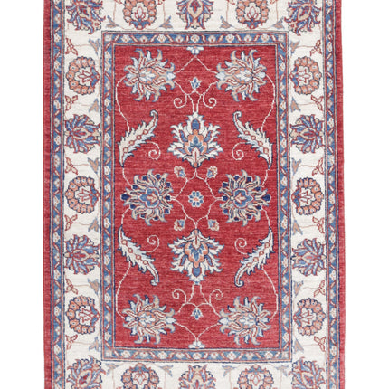 Ziegler 2' 9" X 4' 2" Hand Knotted Wool Rug 2' 9" X 4' 2" (84 X 127) / Red / Wool