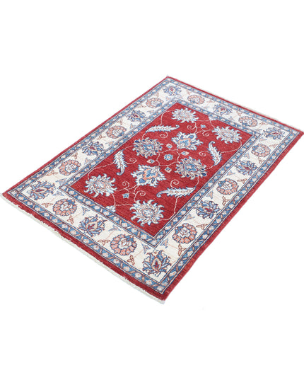 Ziegler 2' 9" X 4' 0" Hand Knotted Wool Rug 2' 9" X 4' 0" (84 X 122) / Red / Wool