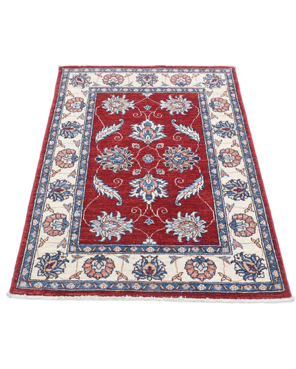 Ziegler 2' 9" X 4' 0" Hand Knotted Wool Rug 2' 9" X 4' 0" (84 X 122) / Red / Wool