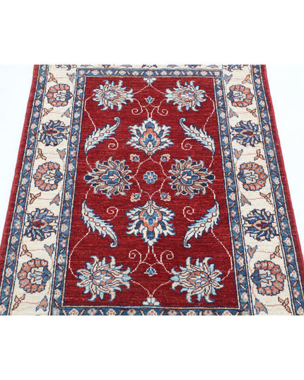 Ziegler 2' 9" X 4' 0" Hand Knotted Wool Rug 2' 9" X 4' 0" (84 X 122) / Red / Wool