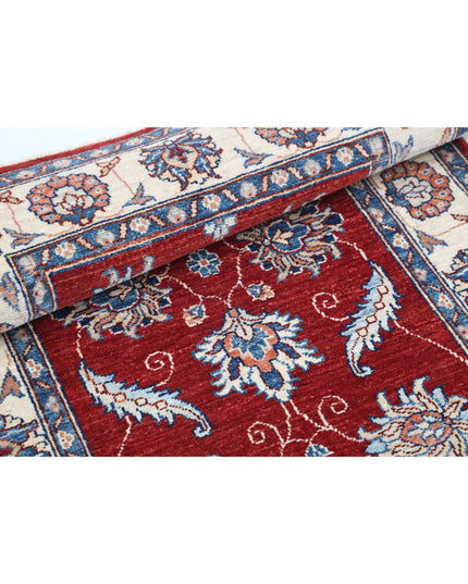 Ziegler 2' 9" X 4' 0" Hand Knotted Wool Rug 2' 9" X 4' 0" (84 X 122) / Red / Wool