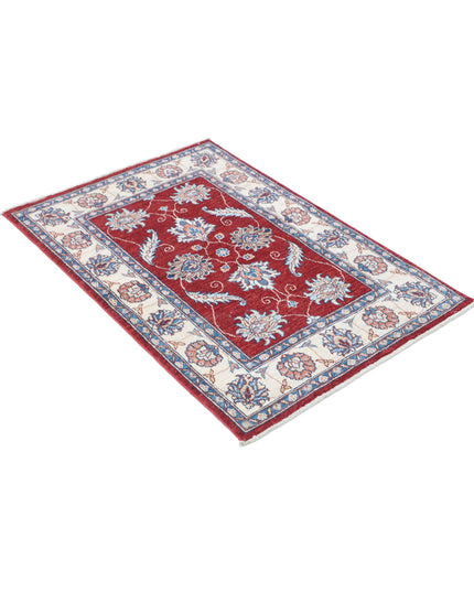 Ziegler 2' 9" X 4' 0" Hand Knotted Wool Rug 2' 9" X 4' 0" (84 X 122) / Red / Wool