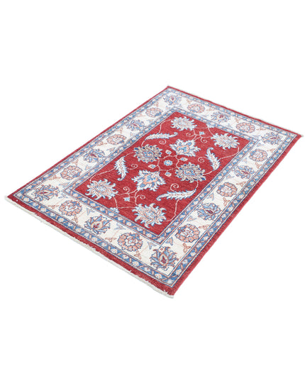 Ziegler 2' 9" X 4' 0" Hand Knotted Wool Rug 2' 9" X 4' 0" (84 X 122) / Red / Wool