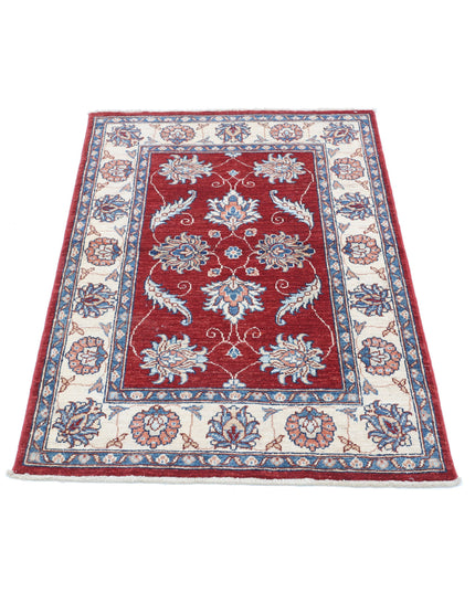 Ziegler 2' 9" X 4' 0" Hand Knotted Wool Rug 2' 9" X 4' 0" (84 X 122) / Red / Wool