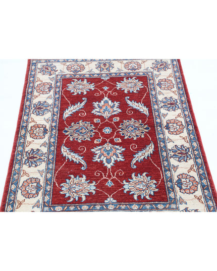 Ziegler 2' 9" X 4' 0" Hand Knotted Wool Rug 2' 9" X 4' 0" (84 X 122) / Red / Wool