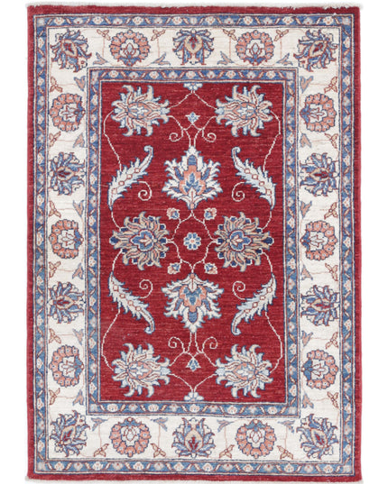 Ziegler 2' 9" X 4' 0" Hand Knotted Wool Rug 2' 9" X 4' 0" (84 X 122) / Red / Wool