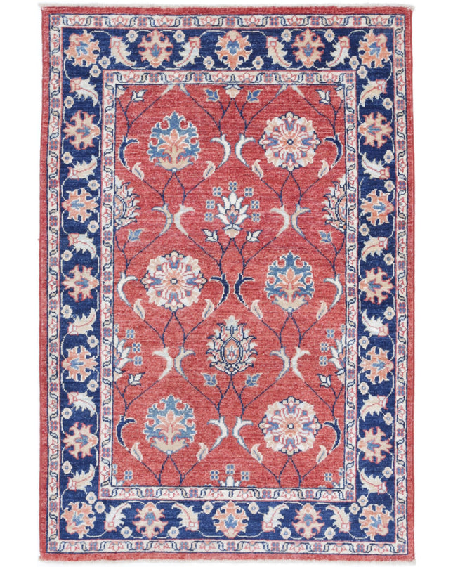 Ziegler 2' 8" X 4' 3" Hand Knotted Wool Rug 2' 8" X 4' 3" (81 X 130) / Rust / Wool