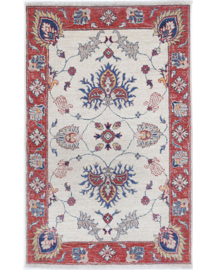 Ziegler 2' 7" X 4' 3" Hand Knotted Wool Rug 2' 7" X 4' 3" (79 X 130) / Ivory / Wool