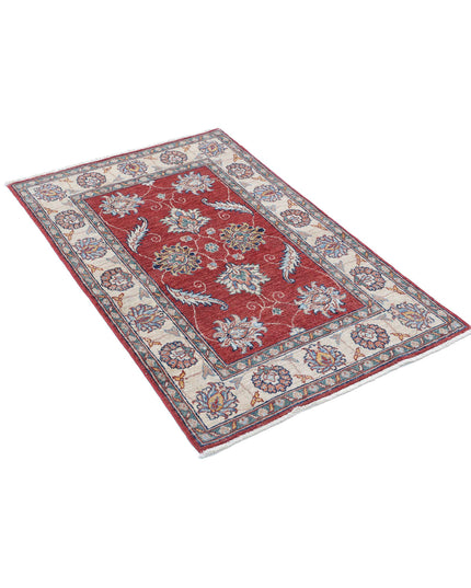 Ziegler 2' 8" X 4' 2" Hand Knotted Wool Rug 2' 8" X 4' 2" (81 X 127) / Red / Wool