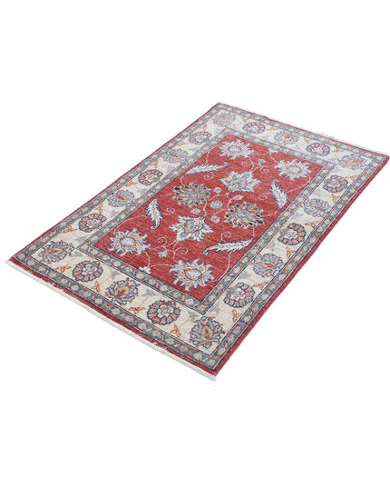 Ziegler 2' 8" X 4' 2" Hand Knotted Wool Rug 2' 8" X 4' 2" (81 X 127) / Red / Wool