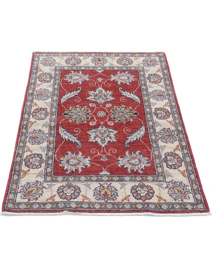 Ziegler 2' 8" X 4' 2" Hand Knotted Wool Rug 2' 8" X 4' 2" (81 X 127) / Red / Wool