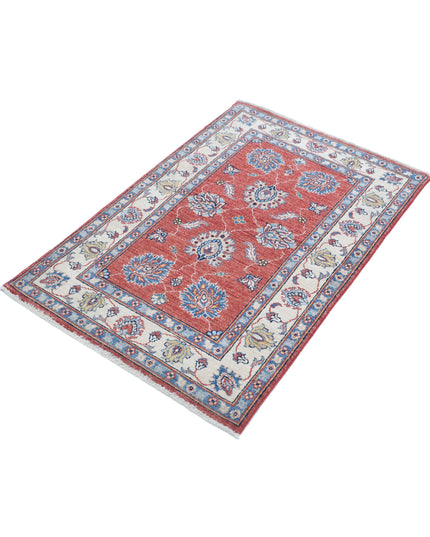 Ziegler 2' 7" X 4' 1" Hand Knotted Wool Rug 2' 7" X 4' 1" (79 X 124) / Red / Wool