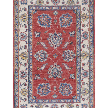 Ziegler 2' 7" X 4' 1" Hand Knotted Wool Rug 2' 7" X 4' 1" (79 X 124) / Red / Wool