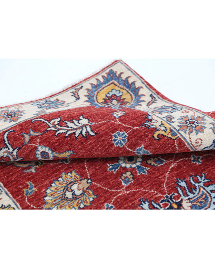 Ziegler 2' 10" X 4' 2" Hand Knotted Wool Rug 2' 10" X 4' 2" (86 X 127) / Red / Wool