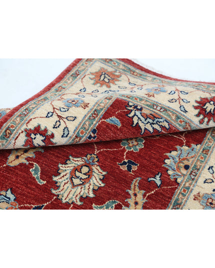 Ziegler 2' 10" X 4' 2" Hand Knotted Wool Rug 2' 10" X 4' 2" (86 X 127) / Red / Wool