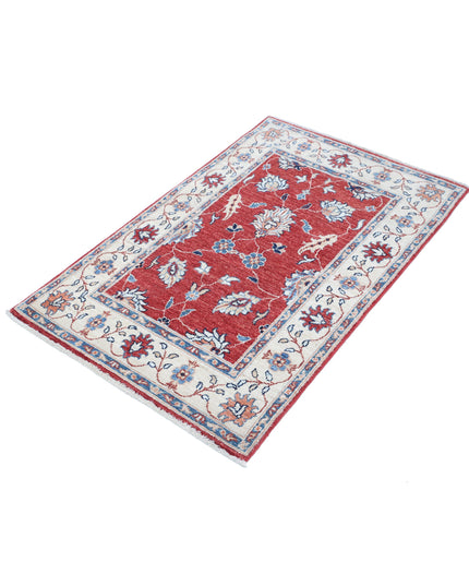 Ziegler 2' 7" X 4' 2" Hand Knotted Wool Rug 2' 7" X 4' 2" (79 X 127) / Red / Wool