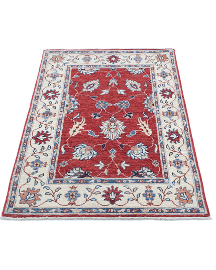 Ziegler 2' 7" X 4' 2" Hand Knotted Wool Rug 2' 7" X 4' 2" (79 X 127) / Red / Wool