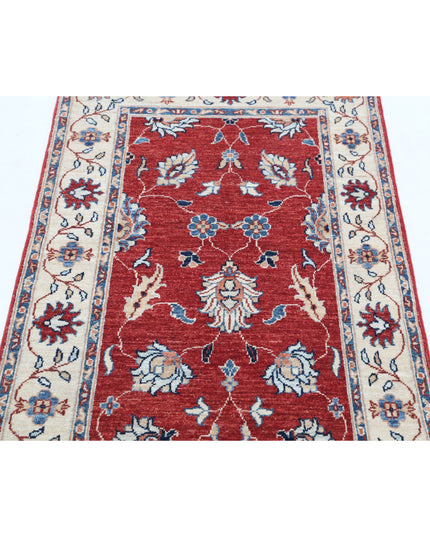 Ziegler 2' 7" X 4' 2" Hand Knotted Wool Rug 2' 7" X 4' 2" (79 X 127) / Red / Wool