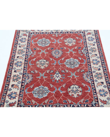 Ziegler 2' 8" X 4' 1" Hand Knotted Wool Rug 2' 8" X 4' 1" (81 X 124) / Red / Wool