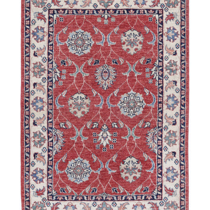 Ziegler 2' 8" X 4' 1" Hand Knotted Wool Rug 2' 8" X 4' 1" (81 X 124) / Red / Wool