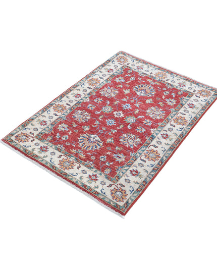 Ziegler 2' 8" X 3' 9" Hand Knotted Wool Rug 2' 8" X 3' 9" (81 X 114) / Red / Wool