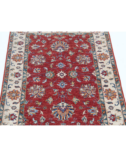 Ziegler 2' 8" X 3' 9" Hand Knotted Wool Rug 2' 8" X 3' 9" (81 X 114) / Red / Wool
