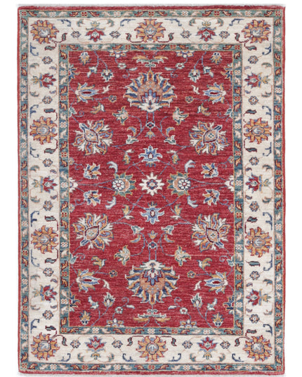 Ziegler 2' 8" X 3' 9" Hand Knotted Wool Rug 2' 8" X 3' 9" (81 X 114) / Red / Wool