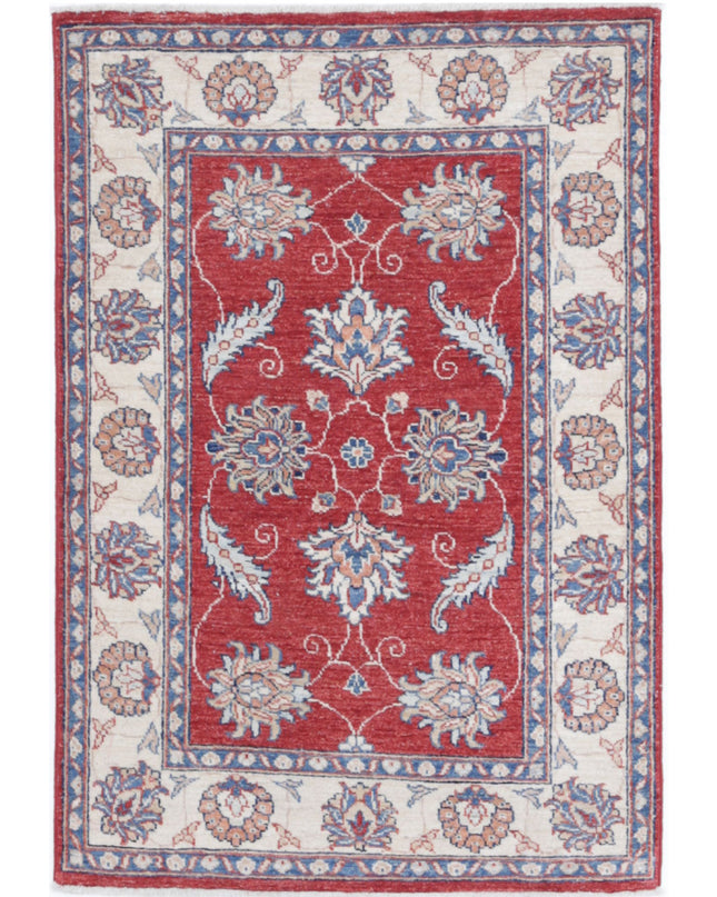Ziegler 2' 8" X 3' 10" Hand Knotted Wool Rug 2' 8" X 3' 10" (81 X 117) / Red / Wool