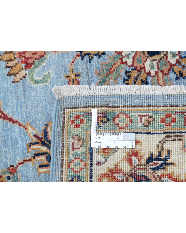 Ziegler 4' 0" X 5' 9" Hand Knotted Wool Rug 4' 0" X 5' 9" (122 X 175) / Blue / Wool