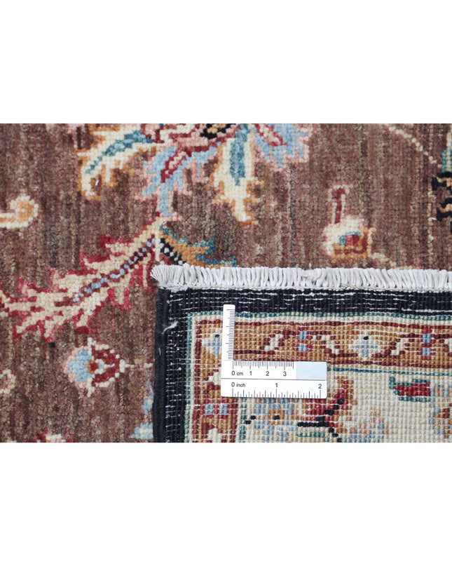 Ziegler 3' 9" X 6' 0" Hand Knotted Wool Rug 3' 9" X 6' 0" (114 X 183) / Brown / Wool
