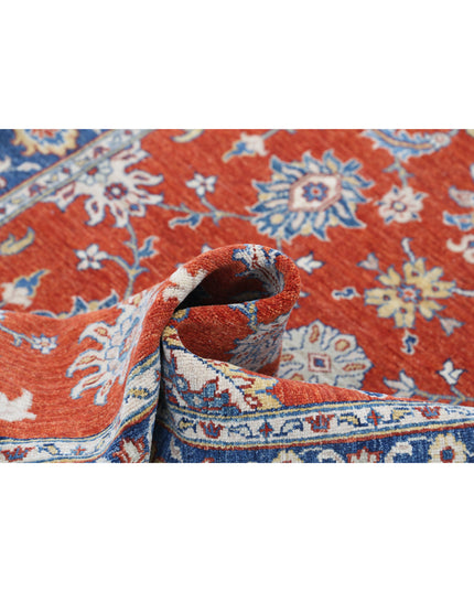 Ziegler 4' 0" X 5' 9" Hand Knotted Wool Rug 4' 0" X 5' 9" (122 X 175) / Rust / Wool