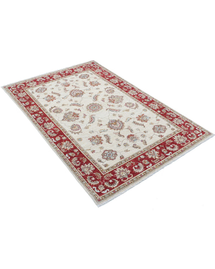 Ziegler 3' 10" X 5' 8" Hand Knotted Wool Rug 3' 10" X 5' 8" (117 X 173) / Ivory / Wool