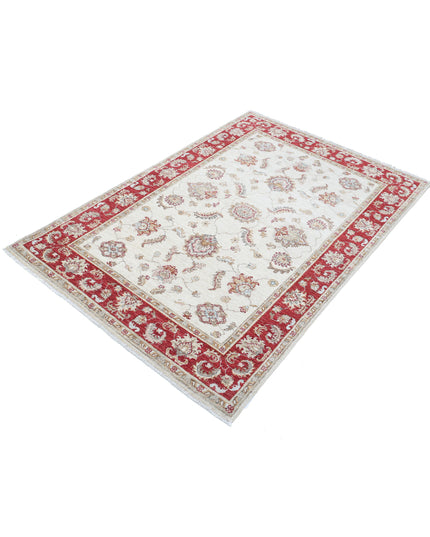 Ziegler 3' 10" X 5' 8" Hand Knotted Wool Rug 3' 10" X 5' 8" (117 X 173) / Ivory / Wool