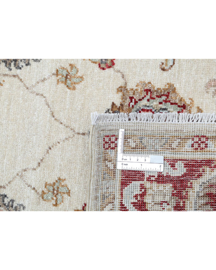 Ziegler 3' 10" X 5' 8" Hand Knotted Wool Rug 3' 10" X 5' 8" (117 X 173) / Ivory / Wool