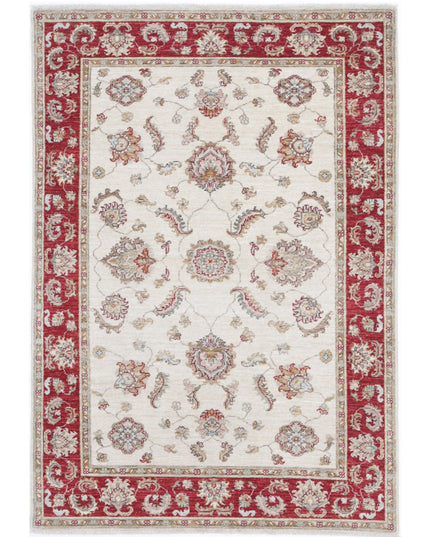 Ziegler 3' 10" X 5' 8" Hand Knotted Wool Rug 3' 10" X 5' 8" (117 X 173) / Ivory / Wool
