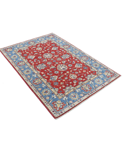 Ziegler 3' 9" X 5' 6" Hand Knotted Wool Rug 3' 9" X 5' 6" (114 X 168) / Red / Wool