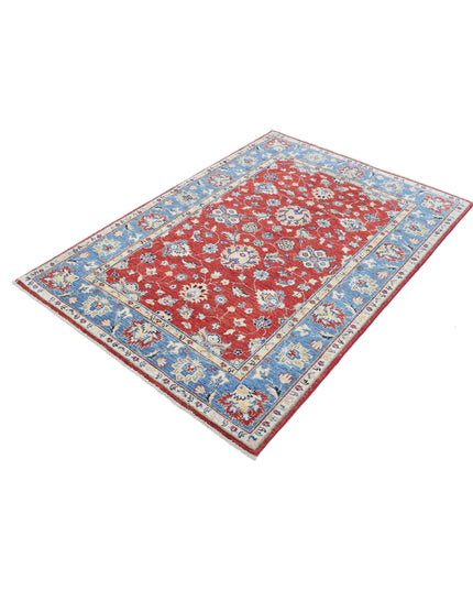 Ziegler 3' 9" X 5' 6" Hand Knotted Wool Rug 3' 9" X 5' 6" (114 X 168) / Red / Wool