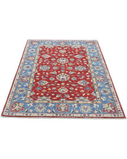 Ziegler 3' 9" X 5' 6" Hand Knotted Wool Rug 3' 9" X 5' 6" (114 X 168) / Red / Wool