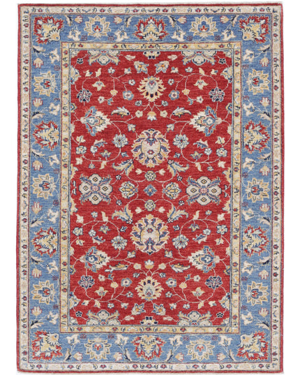 Ziegler 3' 9" X 5' 6" Hand Knotted Wool Rug 3' 9" X 5' 6" (114 X 168) / Red / Wool