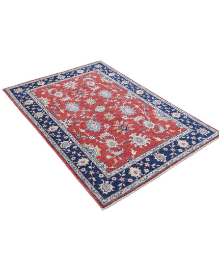 Ziegler 3' 11" X 5' 8" Hand Knotted Wool Rug 3' 11" X 5' 8" (119 X 173) / Red / Wool