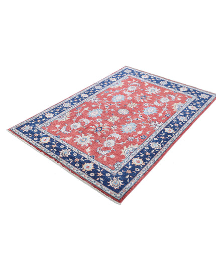 Ziegler 3' 11" X 5' 8" Hand Knotted Wool Rug 3' 11" X 5' 8" (119 X 173) / Red / Wool