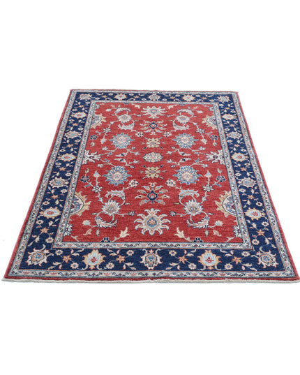 Ziegler 3' 11" X 5' 8" Hand Knotted Wool Rug 3' 11" X 5' 8" (119 X 173) / Red / Wool